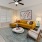 Open space living area with natural lighting