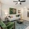 Open space living area with natural lighting